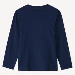 T-shirt manches longues uni avec soft print pour garçon
