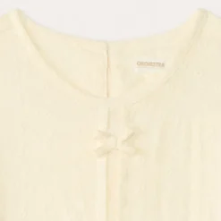 Tunique manches courtes en broderie anglaise pour fille