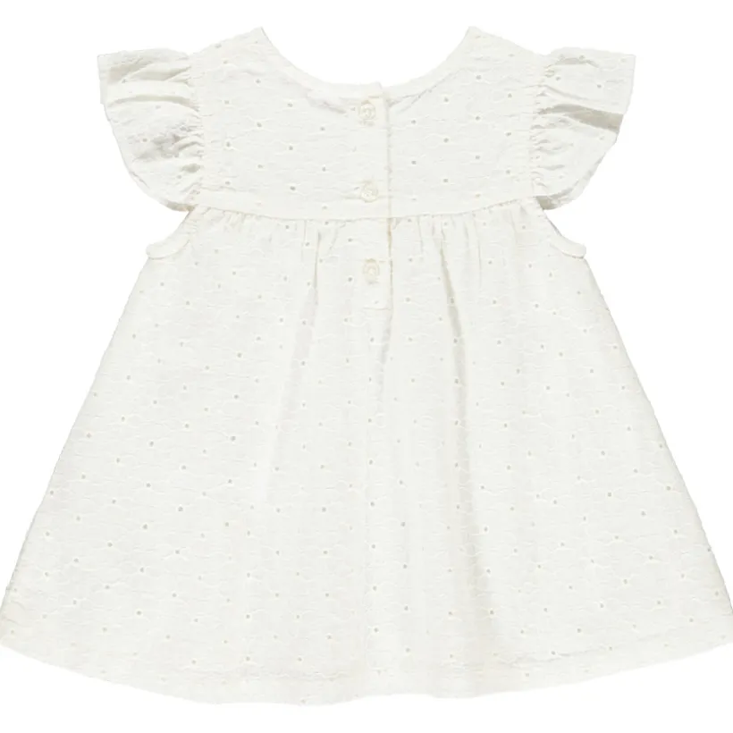 Tunique manches courtes en broderie anglaise pour bébé fille
