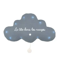 Veilleuse musicale nuage "La tête dans les nuages" - Bleu