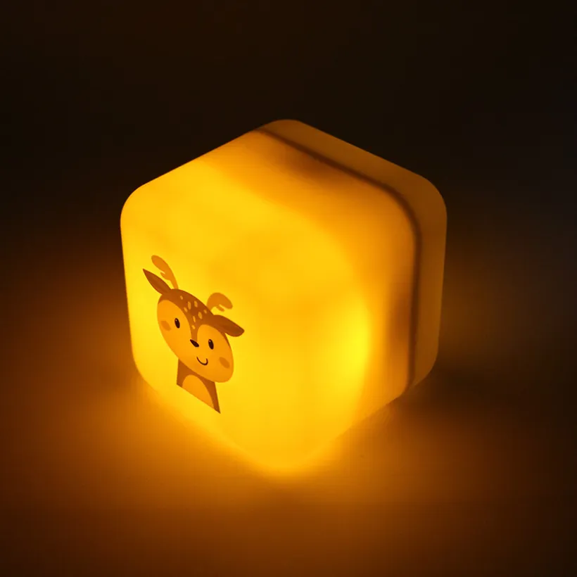 Veilleuse nomade 2 en 1 Cube B Finley le faon jaune