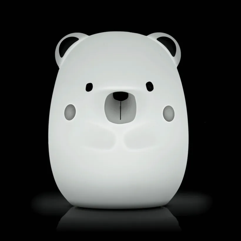Veilleuse nounours en silicone grand modèle - Blanc