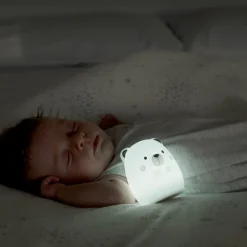 Veilleuse nounours en silicone grand modèle - Blanc