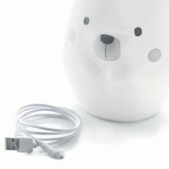 Veilleuse nounours en silicone grand modèle - Blanc