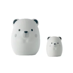 Veilleuse nounours en silicone grand modèle - Blanc