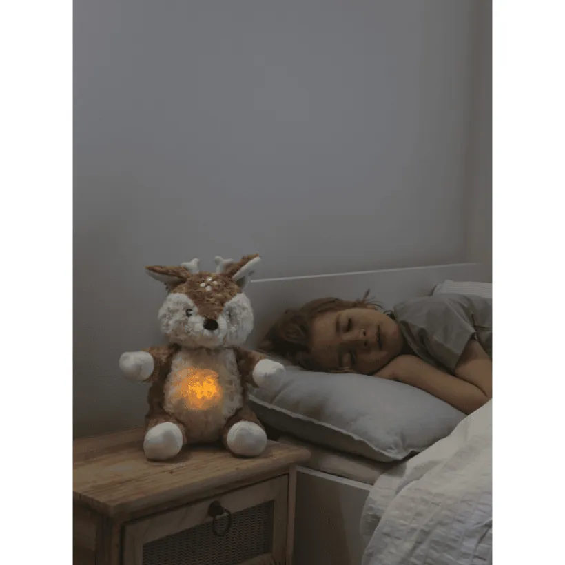 Veilleuse peluche Lovelight Finley fawn - Beige