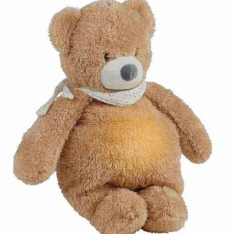 Veilleuse peluche Sleepy - Ours - Teddy Caramel - 19 cm