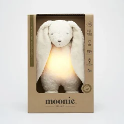 Veilleuse peluche Son & Lumière Lapin Polar Natur coton bio