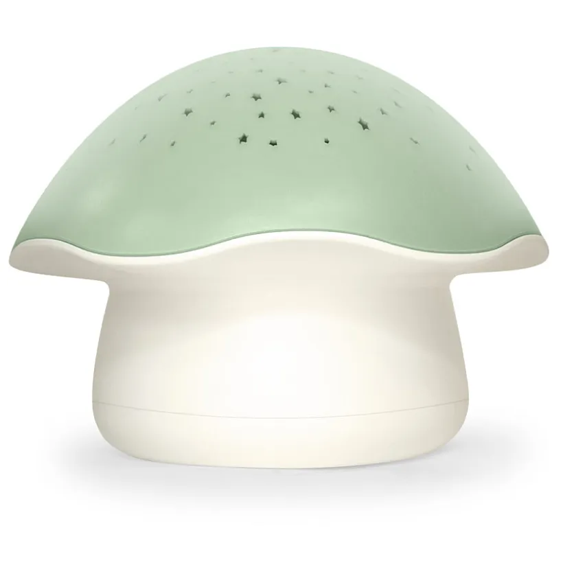 Veilleuse projecteur d'étoiles et musical Vert Champignon Vert