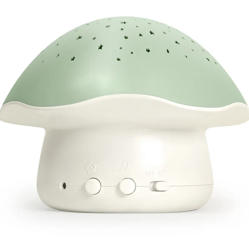 Veilleuse projecteur d'étoiles et musical Vert Champignon Vert