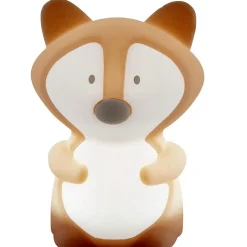Veilleuse renard en silicone brun