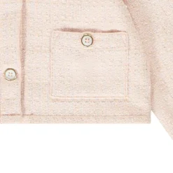 Veste cardigan en jacquard scintillant pour fille
