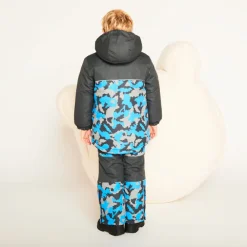 Veste de ski waterproof imprimé camouflage pour garçon