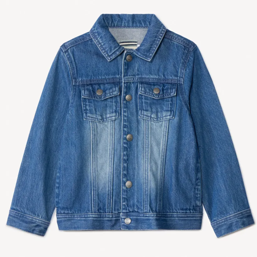 Veste en jean effet délavé pour garçon