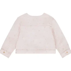 Veste en jean imprimé fleuri pour bébé fille