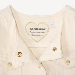 Veste en jean pressionnée pour bébé fille