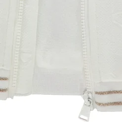 Veste en molleton Teddy embossé cœur en jacquard pour bébé fille