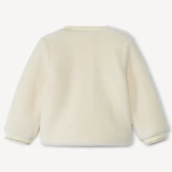 Veste en sherpa avec étoile dorée pour bébé fille