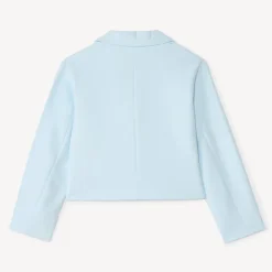 Veste en toile style blazer uni pour fille