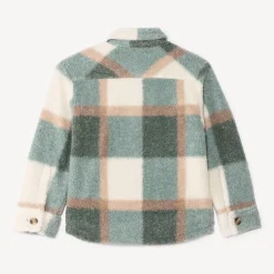 Veste manches longues en molleton à carreaux pour garçon