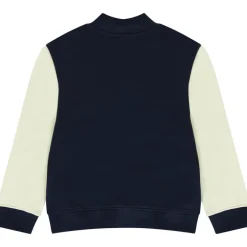 Veste molleton brodé à col Teddy effet colorblock pour garçon
