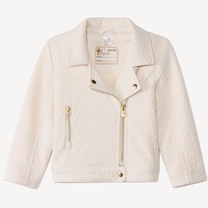 Veste perfecto en jacquard texturé pour bébé fille