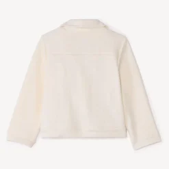 Veste perfecto motifs cœurs en jacquard pour bébé fille