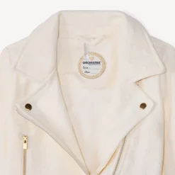 Veste perfecto motifs cœurs en jacquard pour bébé fille