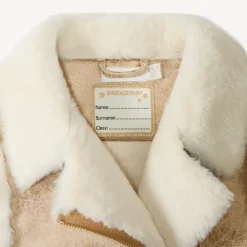 Veste sans manches contrecollé effet fourrure pour fille
