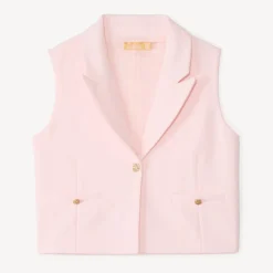 Veste sans manches style blazer pour fille