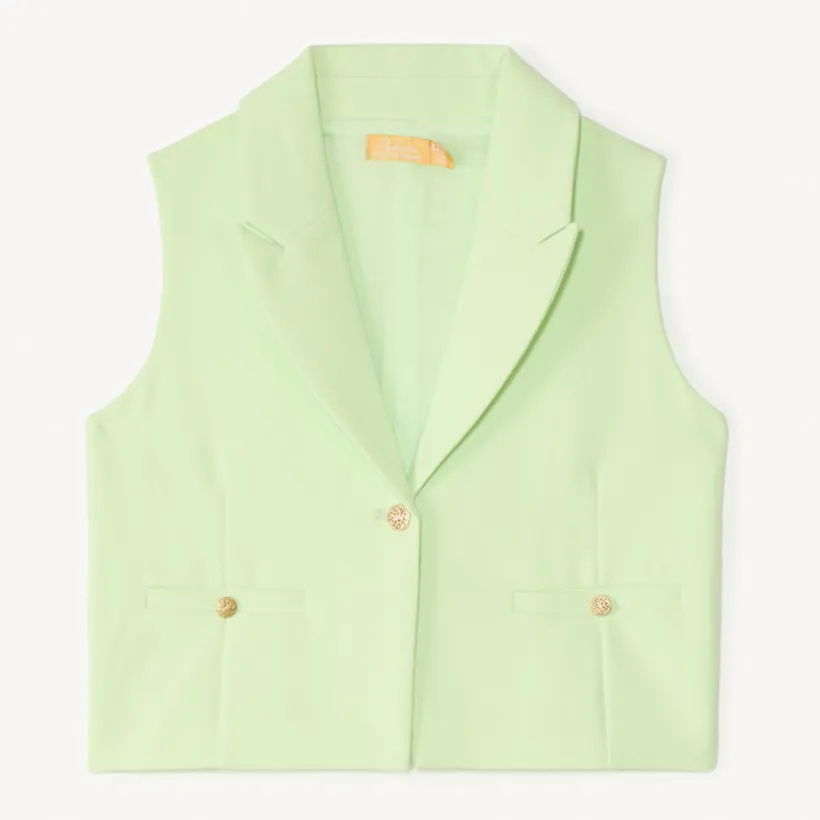 Veste sans manches style blazer pour fille