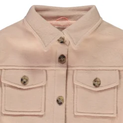 Veste surchemise en drap de laine pour fille