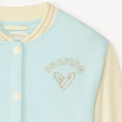 Veste teddy avec inscription 3D pour fille