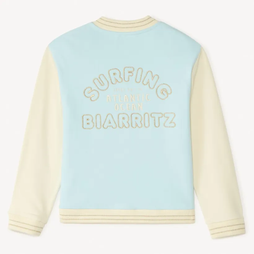 Veste teddy avec inscription 3D pour fille