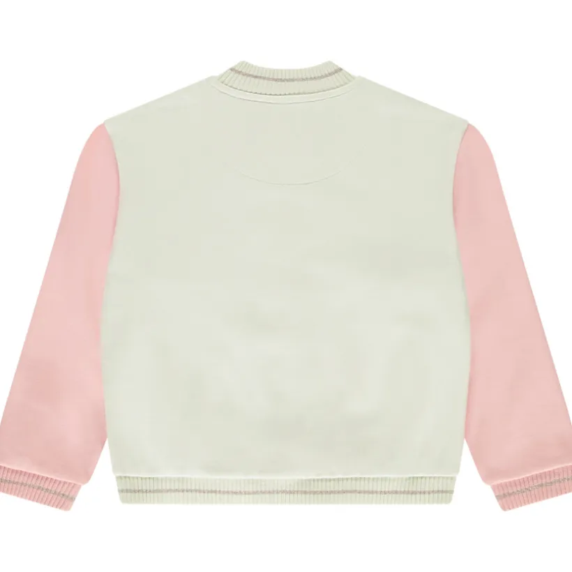 Veste Teddy en molleton effet colorblock pour fille