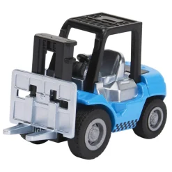 Véhicule miniature à friction Chariot élévateur bleu