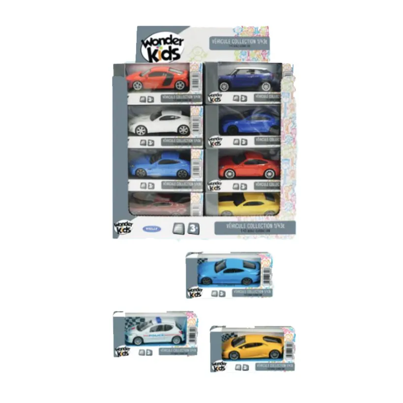 Voiture de collection en métal avec licence (modèle aléatoire)