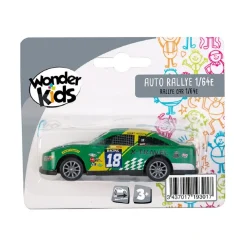 Voiture de rallye en métal 1/64ème (coloris aléatoire)